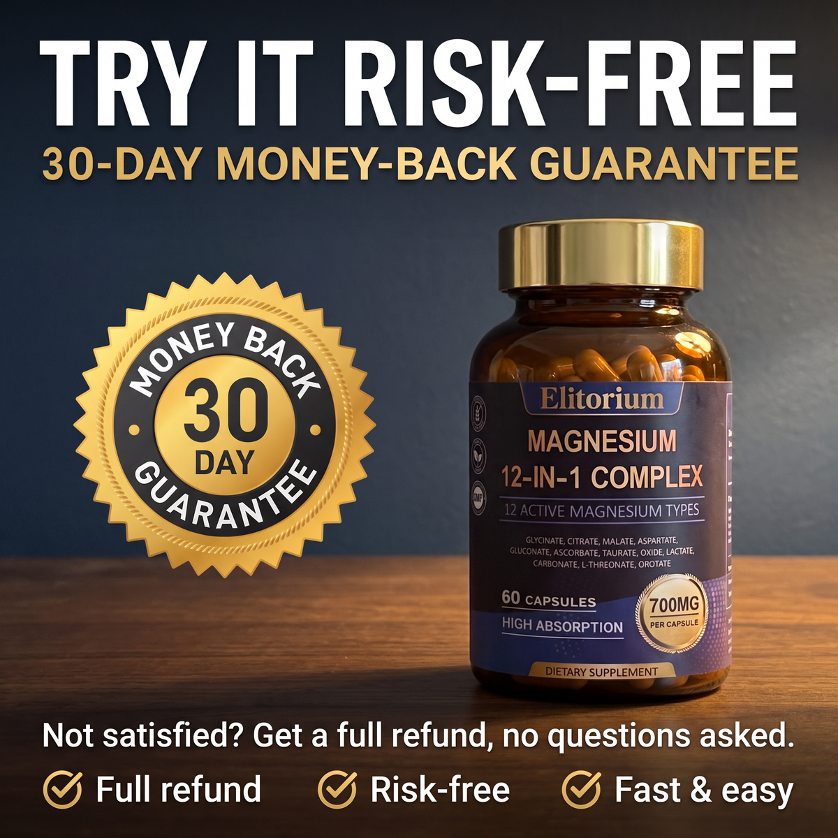 Elitorium 90-day money back guarantee